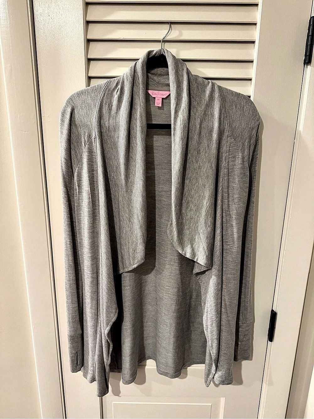 Lilly Pulitzer Draped Cardigan in Gray Size XS Like New